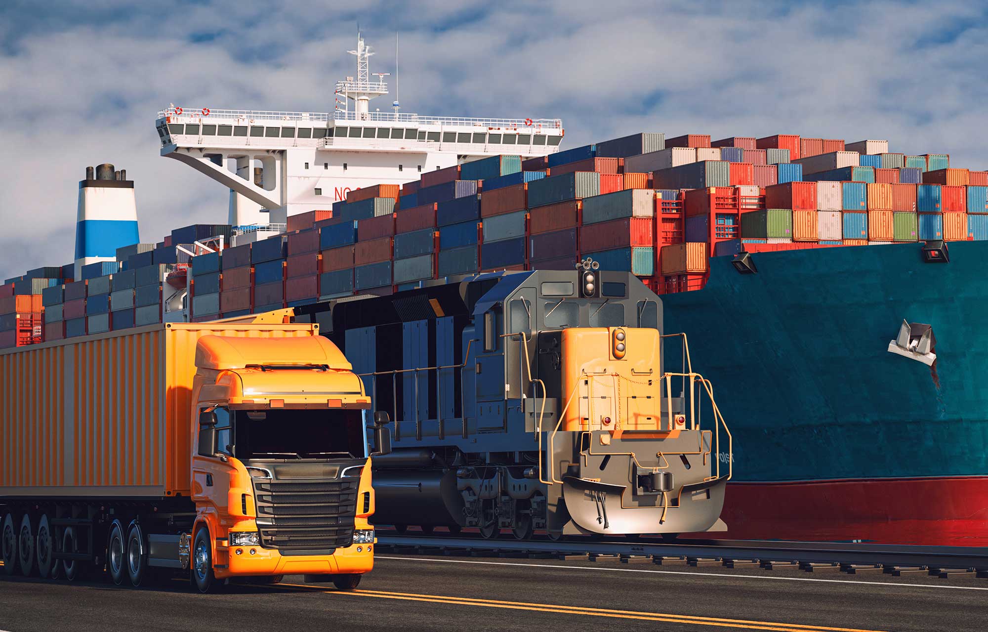 Kobiverkahr LKW Zug Schiff